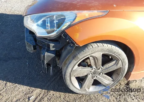 2015 Hyundai Veloster Turbo из США, поврежденный, VIN KMHTC6AE9FU224138